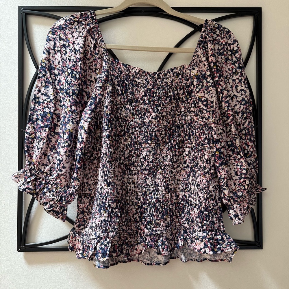 Goodthreads Smocked Ruffled Blouse - Picture 5 of 7